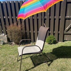 2 Beach Chair Umbrella's Clamp, Portable, 45" spread 2 in set handy for elderly